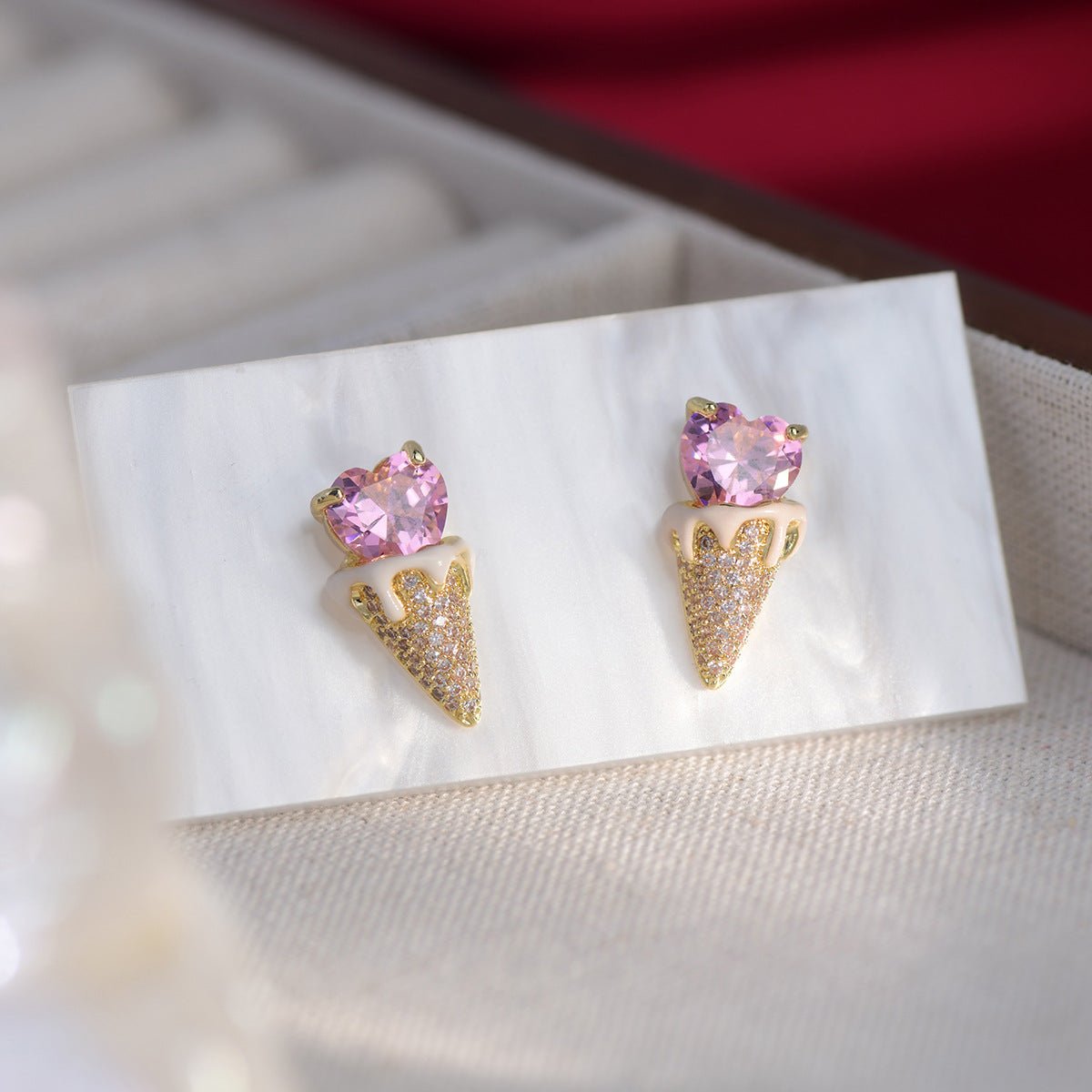 Sweetheart Gelato Earrings - Hypoallergenic - Abbott Atelier
