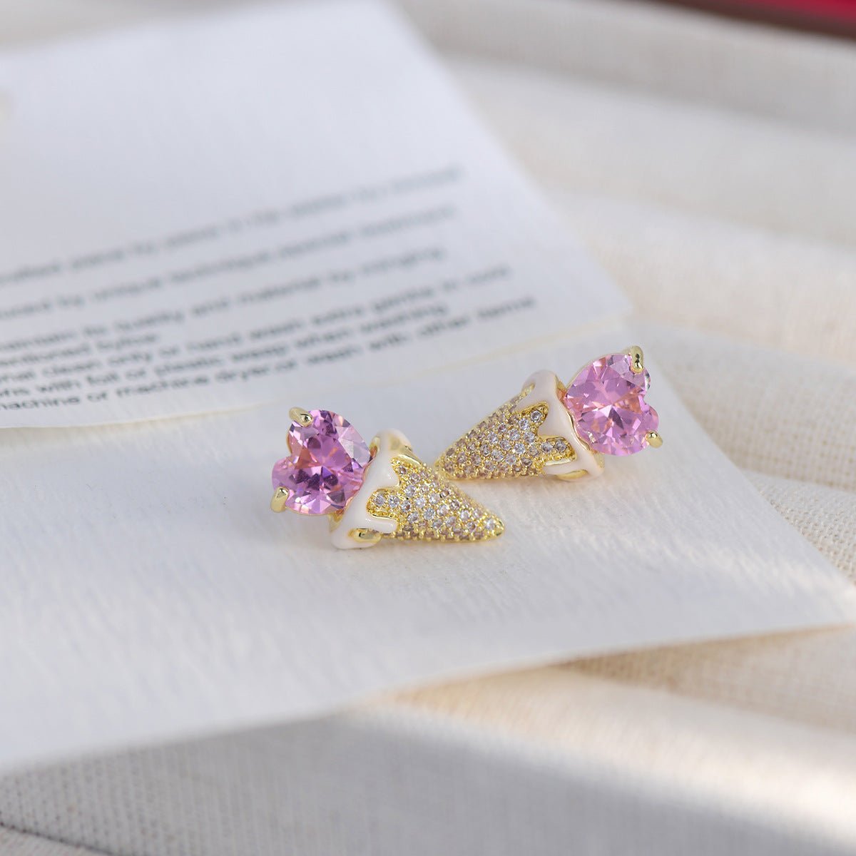 Sweetheart Gelato Earrings - Hypoallergenic - Abbott Atelier