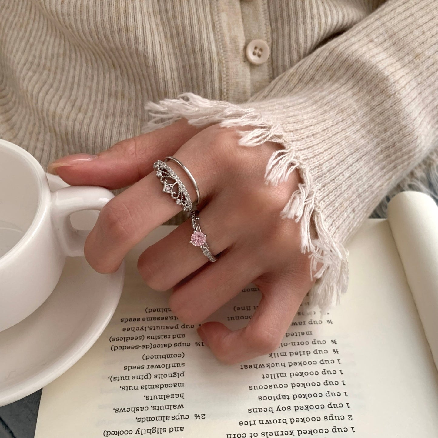 Tiara of Serenity Ring Set - Gold - Plated - Abbott Atelier