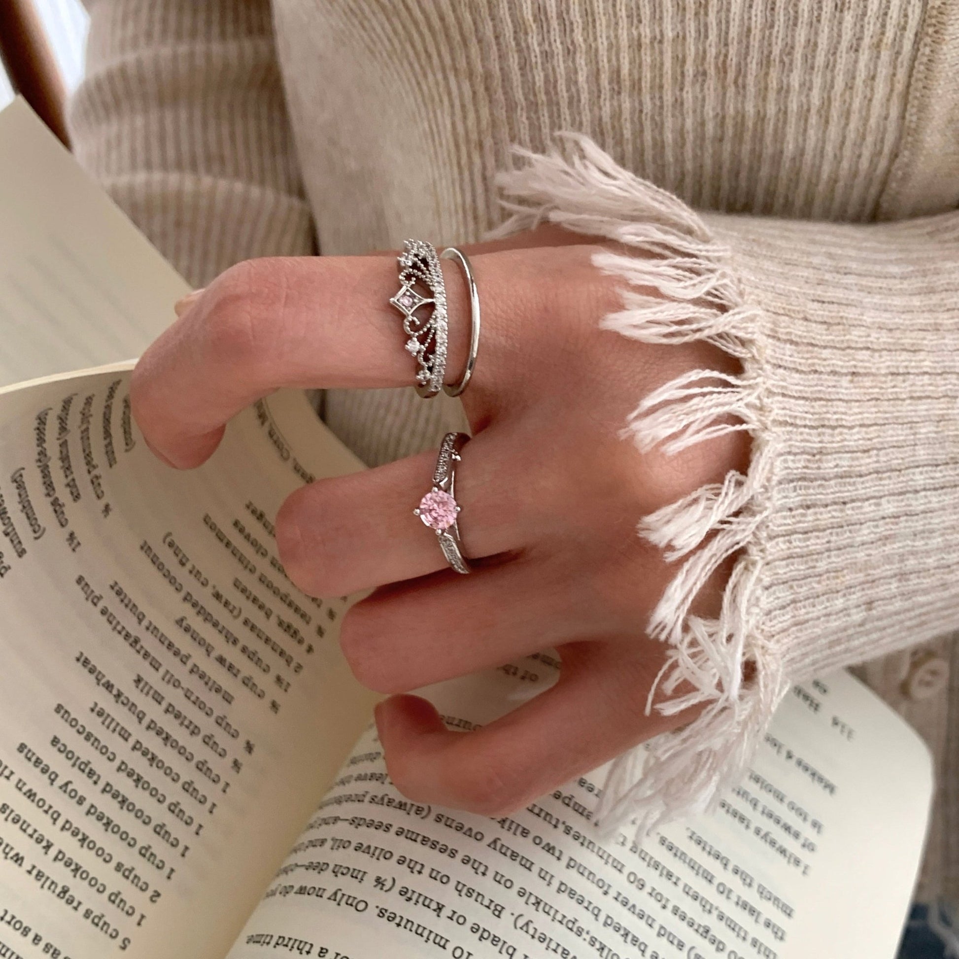 Tiara of Serenity Ring Set - Gold - Plated - Abbott Atelier