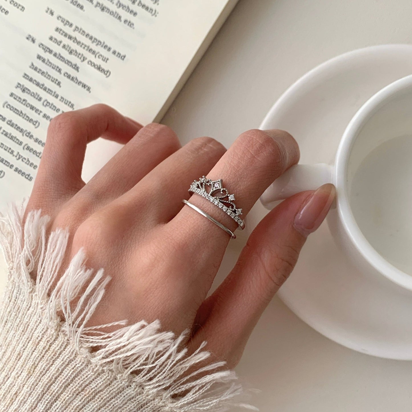 Tiara of Serenity Ring Set - Gold - Plated - Abbott Atelier