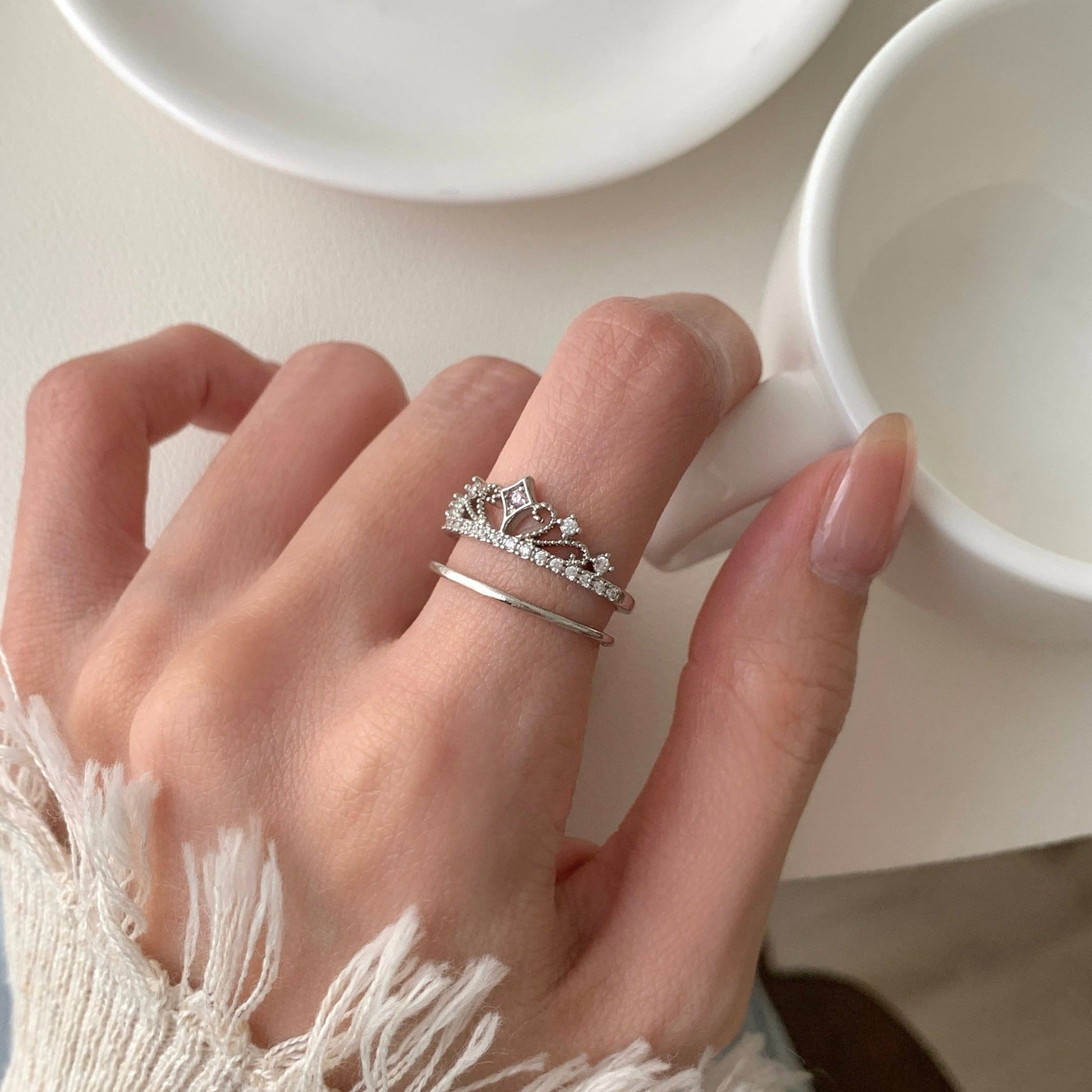 Tiara of Serenity Ring Set - Gold - Plated - Abbott Atelier