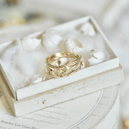 Twined Laurel Ring Set - Gold - Plated - Abbott Atelier