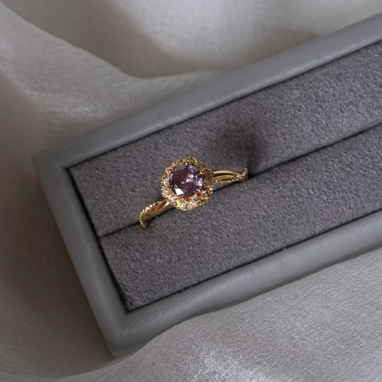 Twist Amethyst Ring - Gold-Plated - Abbott Atelier