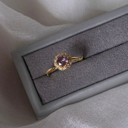 Twist Amethyst Ring - Gold-Plated - Abbott Atelier