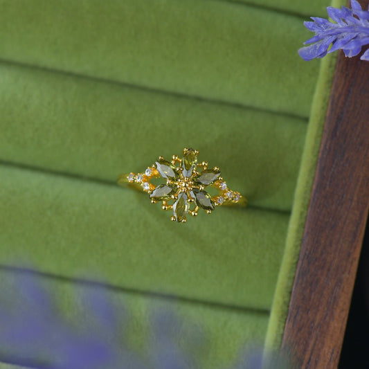 Verdant Aster Ring - Gold-Plated - Abbott Atelier