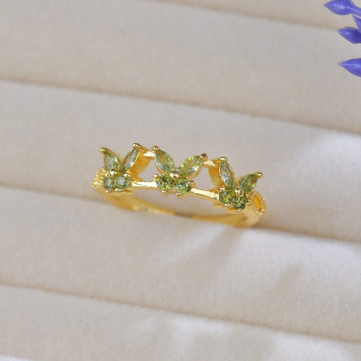 Verdant Butterfly Ring - Gold-Plated - Abbott Atelier