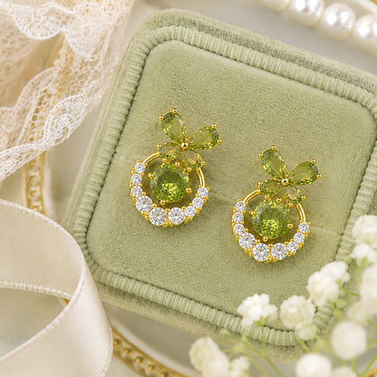 Verdant Butterfly Waltz Earrings - Hypoallergenic - Abbott Atelier