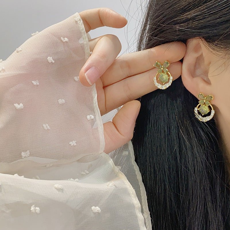 Verdant Butterfly Waltz Earrings - Hypoallergenic - Abbott Atelier