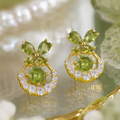 Verdant Butterfly Waltz Earrings - Hypoallergenic - Abbott Atelier