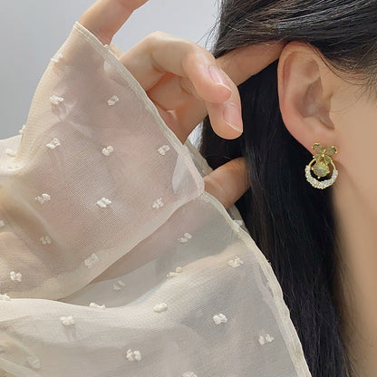 Verdant Butterfly Waltz Earrings - Hypoallergenic - Abbott Atelier