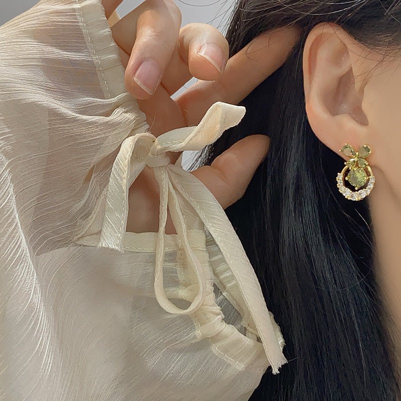 Verdant Butterfly Waltz Earrings - Hypoallergenic - Abbott Atelier