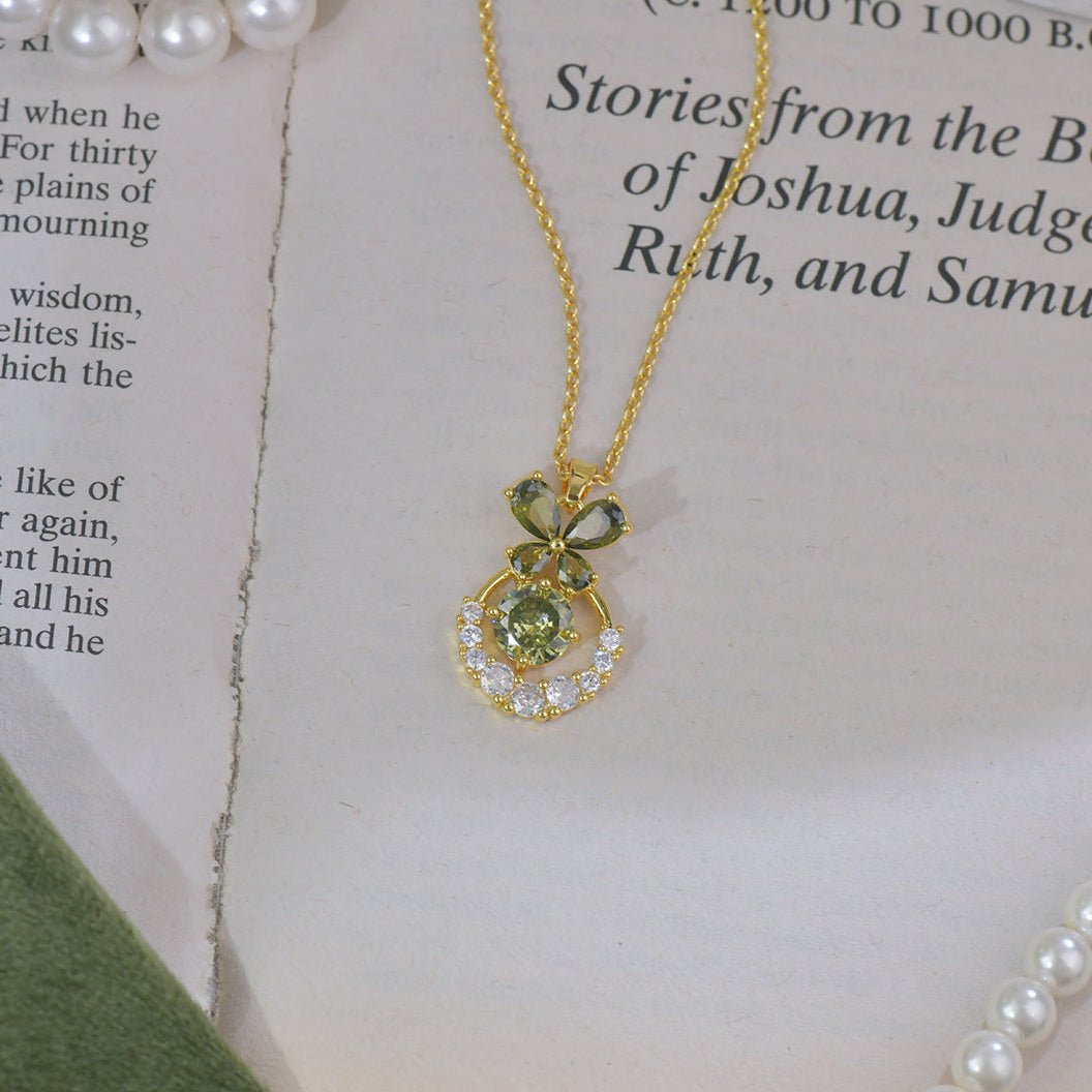 Verdant Butterfly Waltz Necklace - Gold Plated - Abbott Atelier