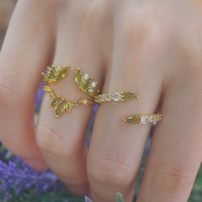 Verdant Bypass Ring - Gold-Plated - Abbott Atelier