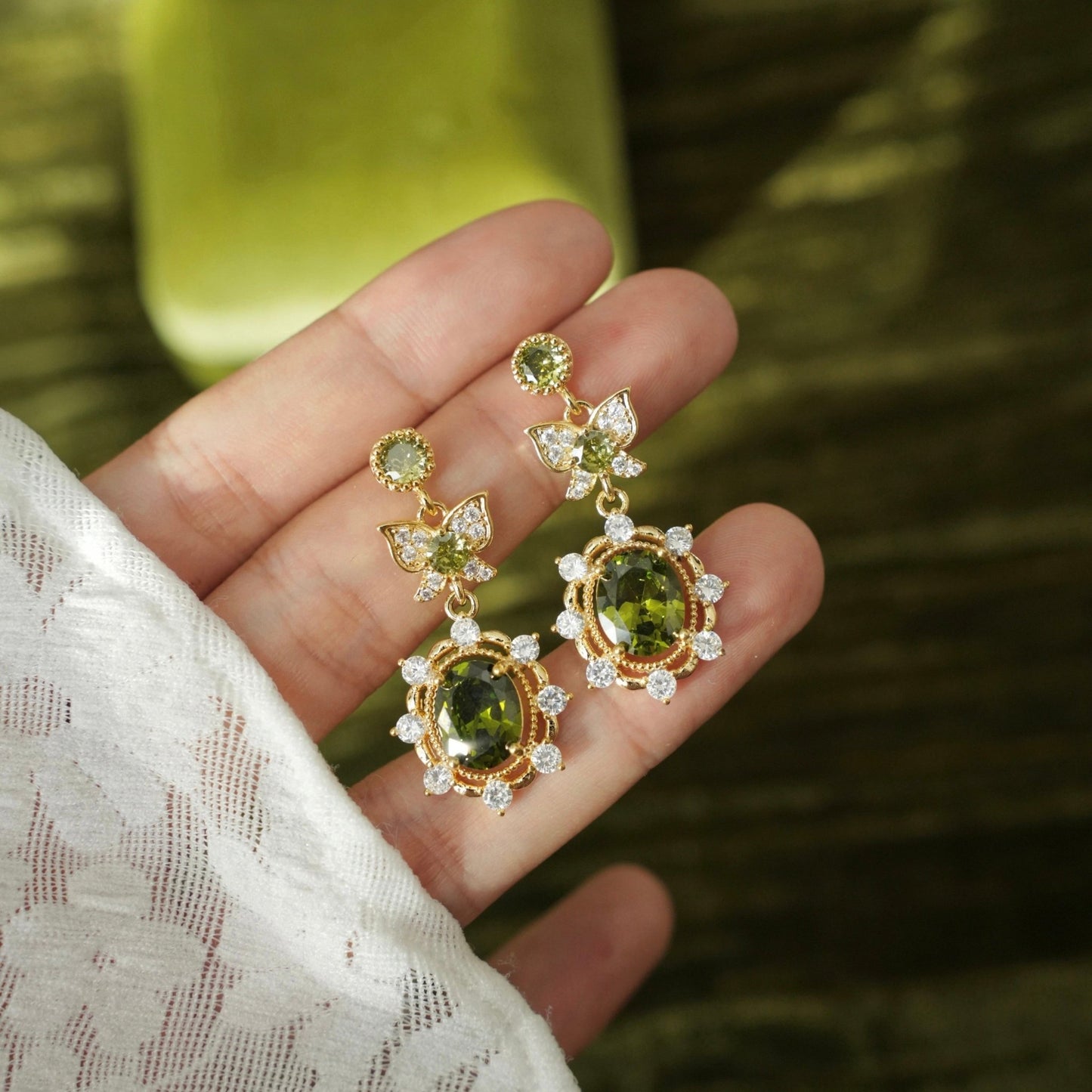 Verdant Flutter Earrings - Hypoallergenic - Abbott Atelier