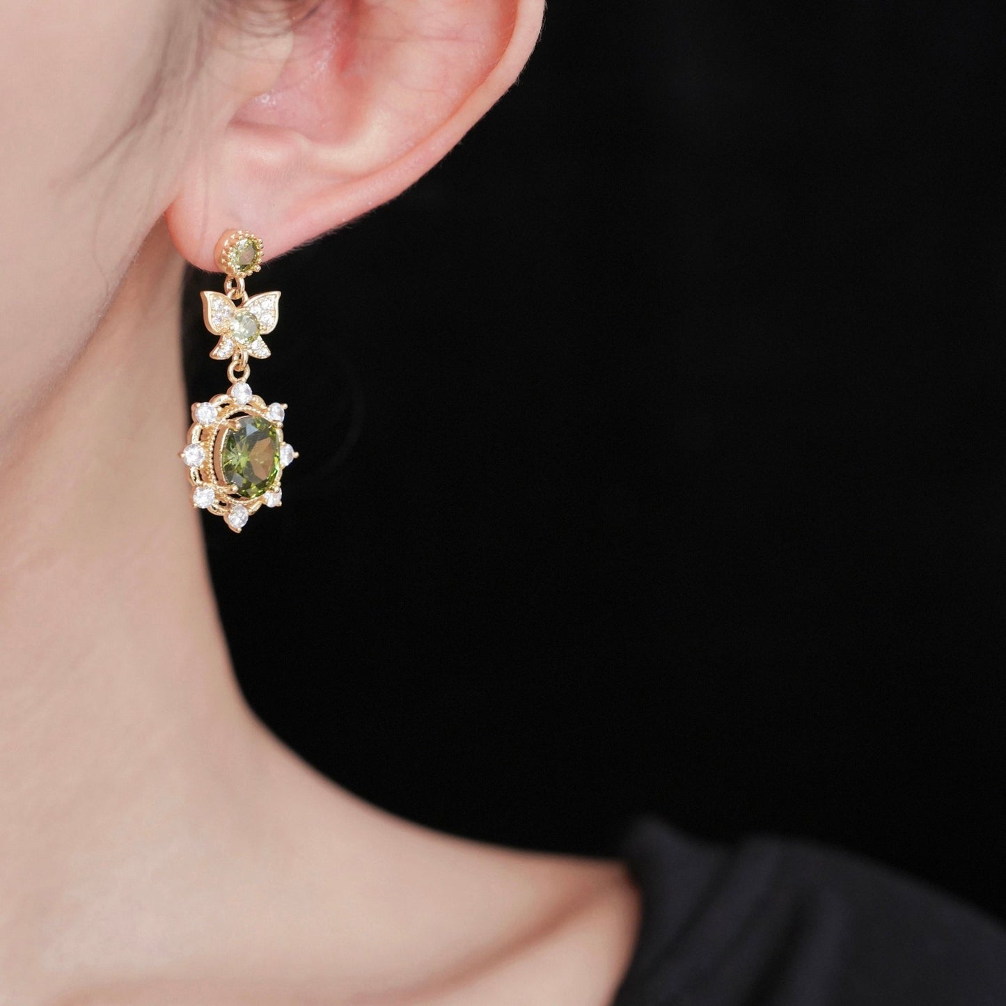 Verdant Flutter Earrings - Hypoallergenic - Abbott Atelier