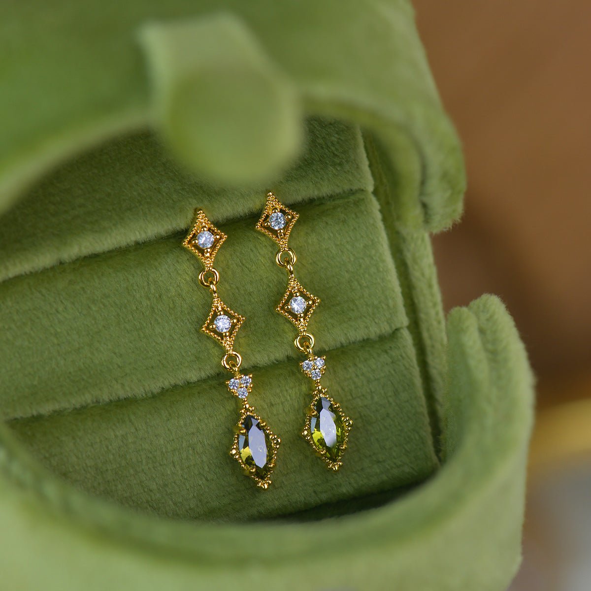 Verdant Lattice Earrings - Hypoallergenic - Abbott Atelier