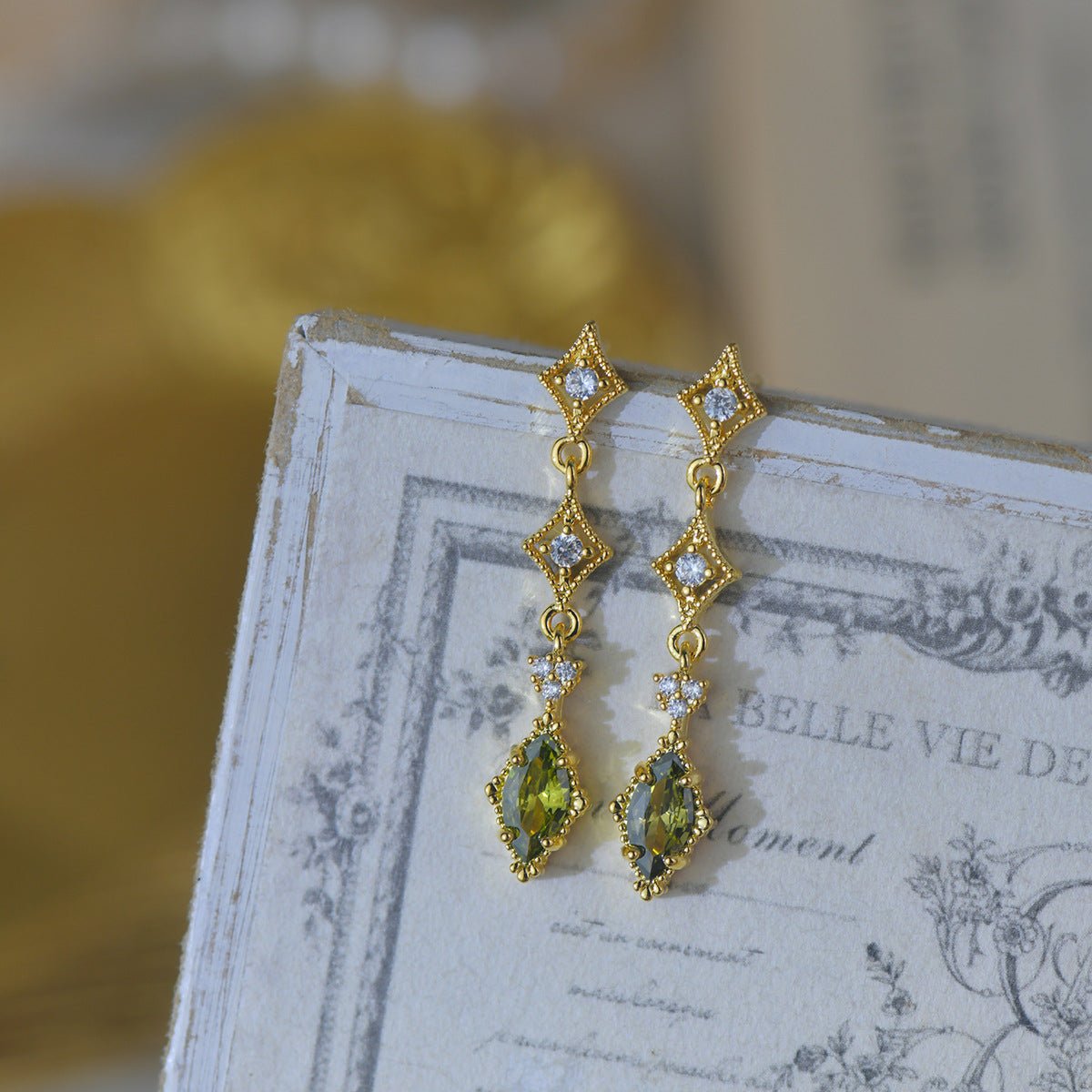 Verdant Lattice Earrings - Hypoallergenic - Abbott Atelier
