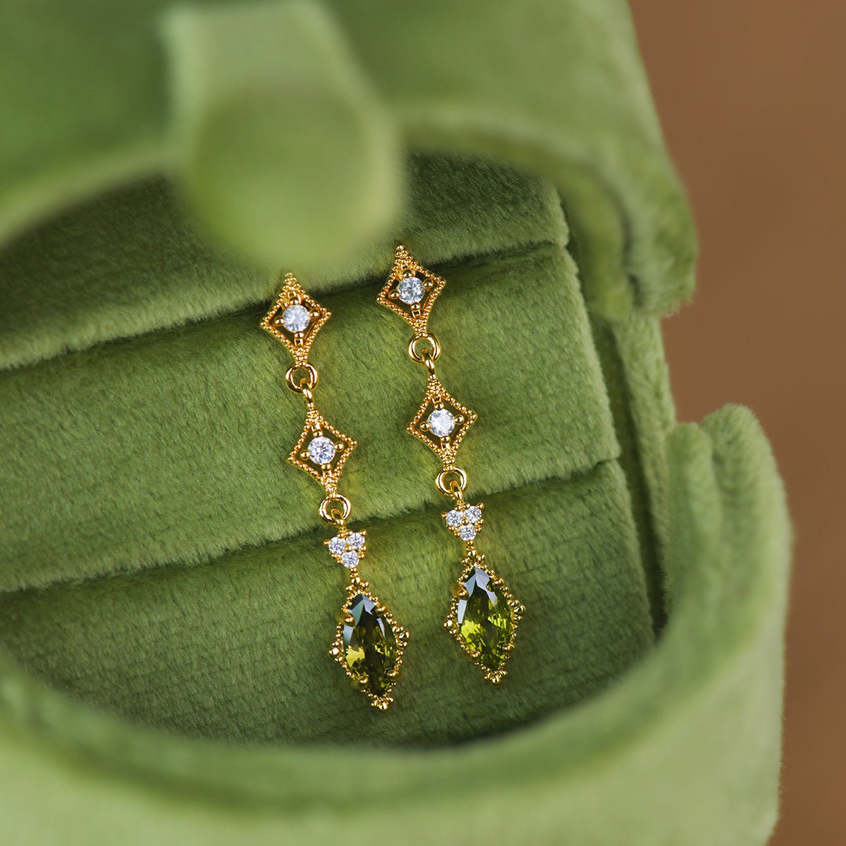 Verdant Lattice Earrings - Hypoallergenic - Abbott Atelier