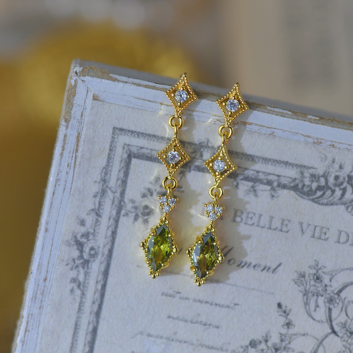 Verdant Lattice Earrings - Hypoallergenic - Abbott Atelier