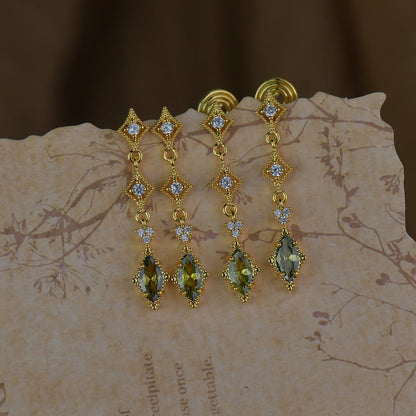 Verdant Lattice Earrings - Hypoallergenic - Abbott Atelier
