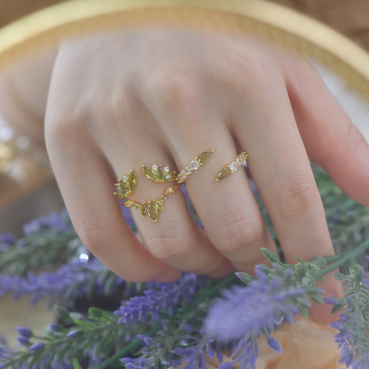 Verdant Laurel Ring - Gold-Plated - Abbott Atelier
