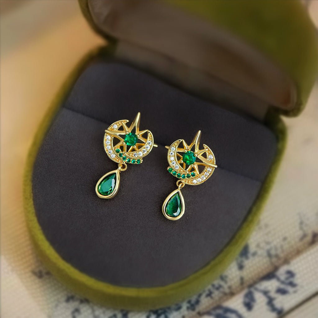 Verdant Nocturne Earrings - Hypoallergenic - Abbott Atelier