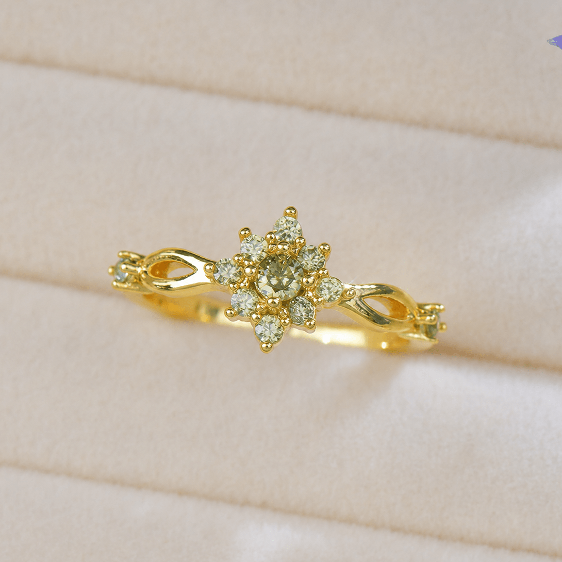 Verdant Sunfleur Ring - Gold-Plated - Abbott Atelier