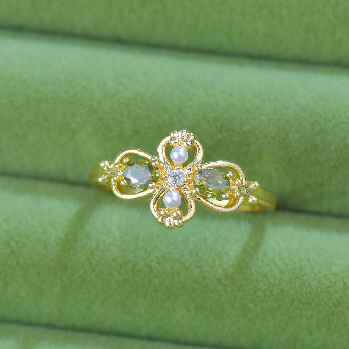Verde Blosselle Ring - Gold - Plated - Abbott Atelier
