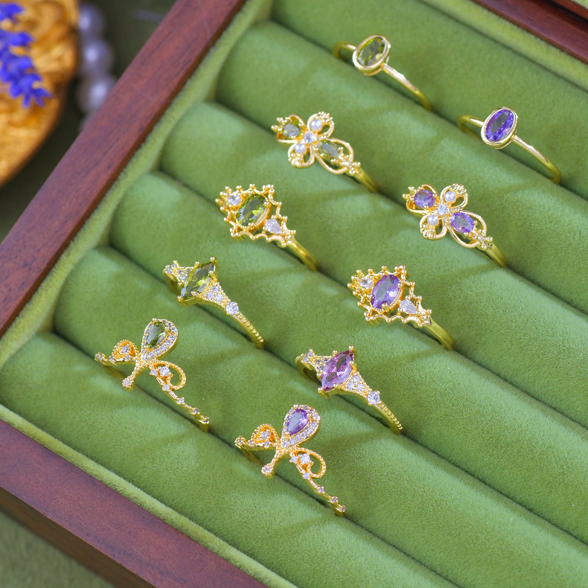 Verde Blosselle Ring - Gold - Plated - Abbott Atelier