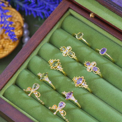 Verde Blosselle Ring - Gold - Plated - Abbott Atelier