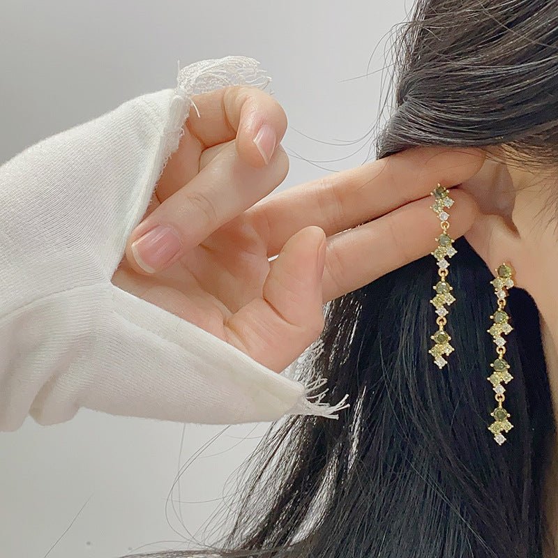 Verde Cascade Earrings - Hypoallergenic - Abbott Atelier