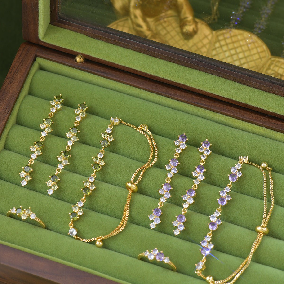 Verde Cascade Earrings - Hypoallergenic - Abbott Atelier