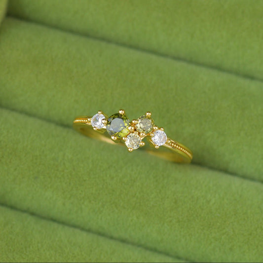 Verde Cascade Ring - Gold - Plated - Abbott Atelier