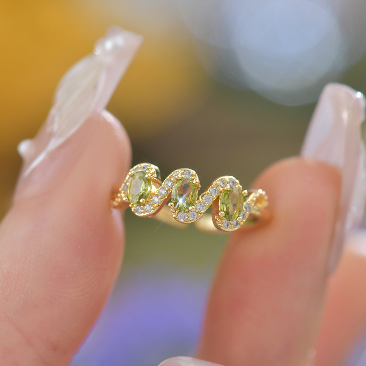 Verde Cécile Ring - Gold - Plated - Abbott Atelier