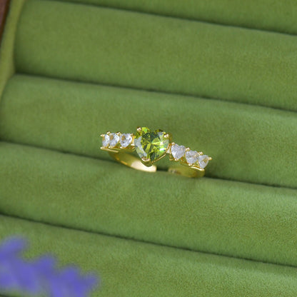 Verde Heart Ring - Gold - Plated - Abbott Atelier