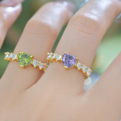 Verde Heart Ring - Gold - Plated - Abbott Atelier