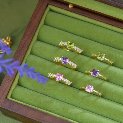 Verde Princess Ring - Gold - Plated - Abbott Atelier