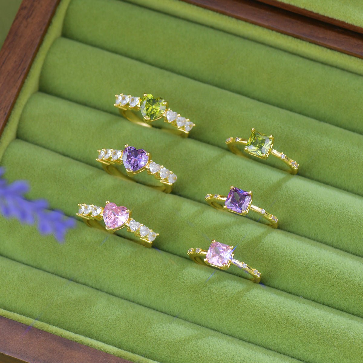 Verde Princess Ring - Gold - Plated - Abbott Atelier