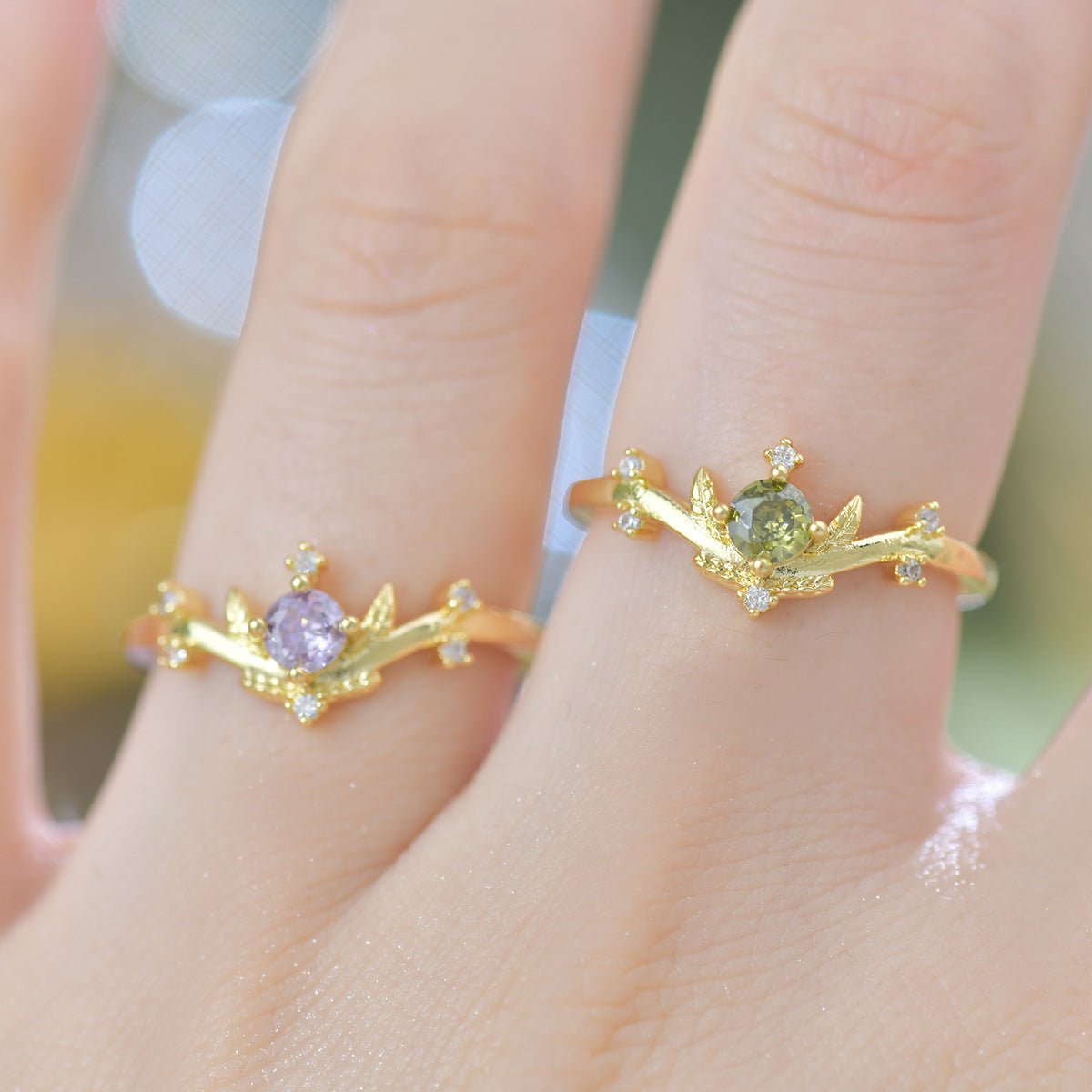 Verde Tiara Ring - Gold - Plated - Abbott Atelier