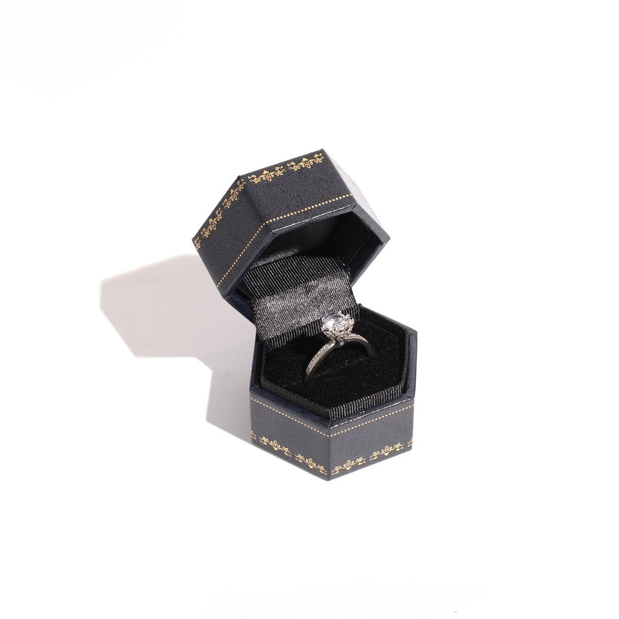 Vintage Ring Box in Imperial Blue - Abbott Atelier - Abbott Atelier