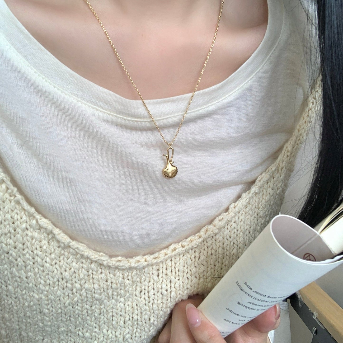 Vintage Vase Necklace - Gold Plated - Abbott Atelier