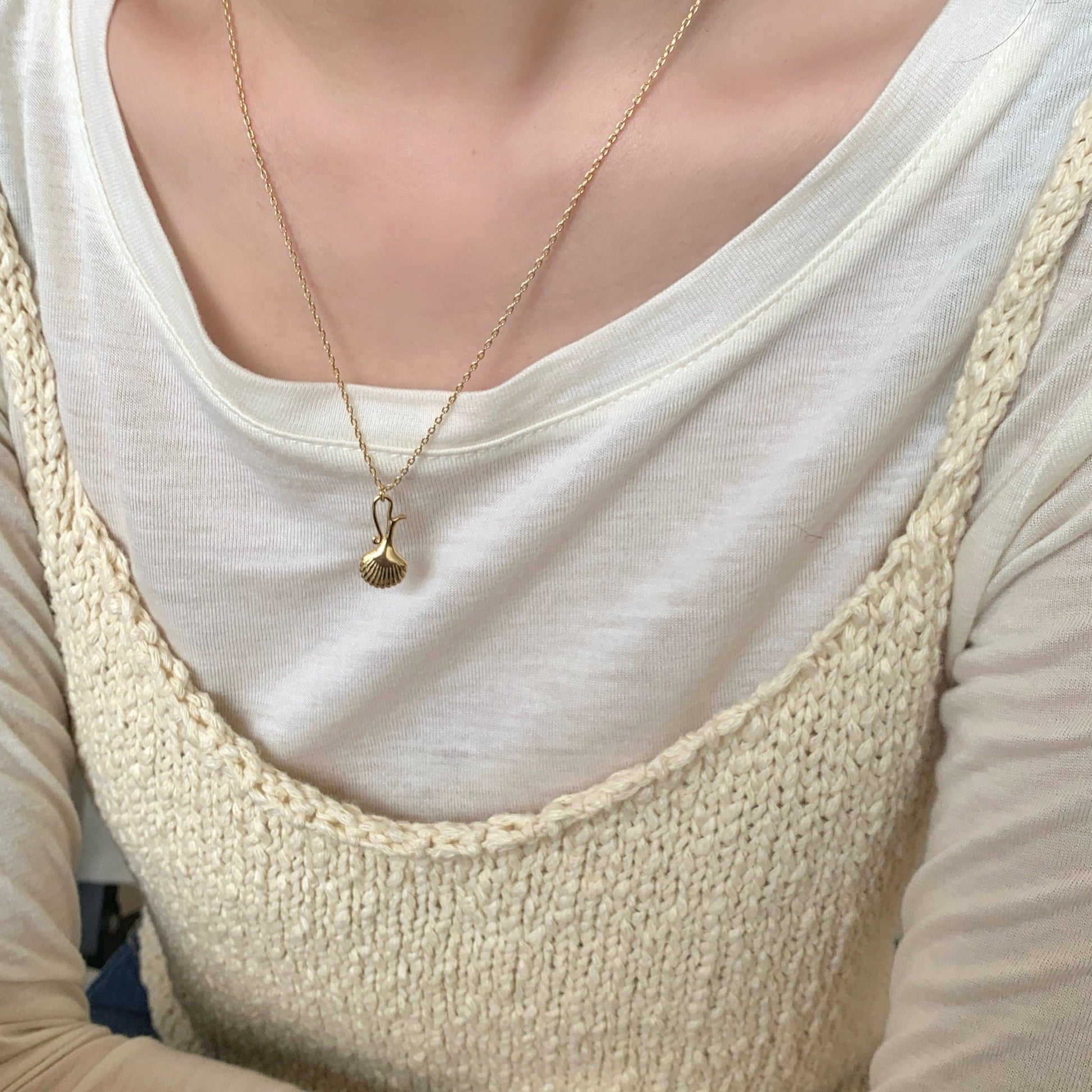 Vintage Vase Necklace - Gold Plated - Abbott Atelier