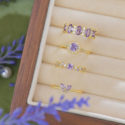 Violet Band Ring - Gold - Plated - Abbott Atelier