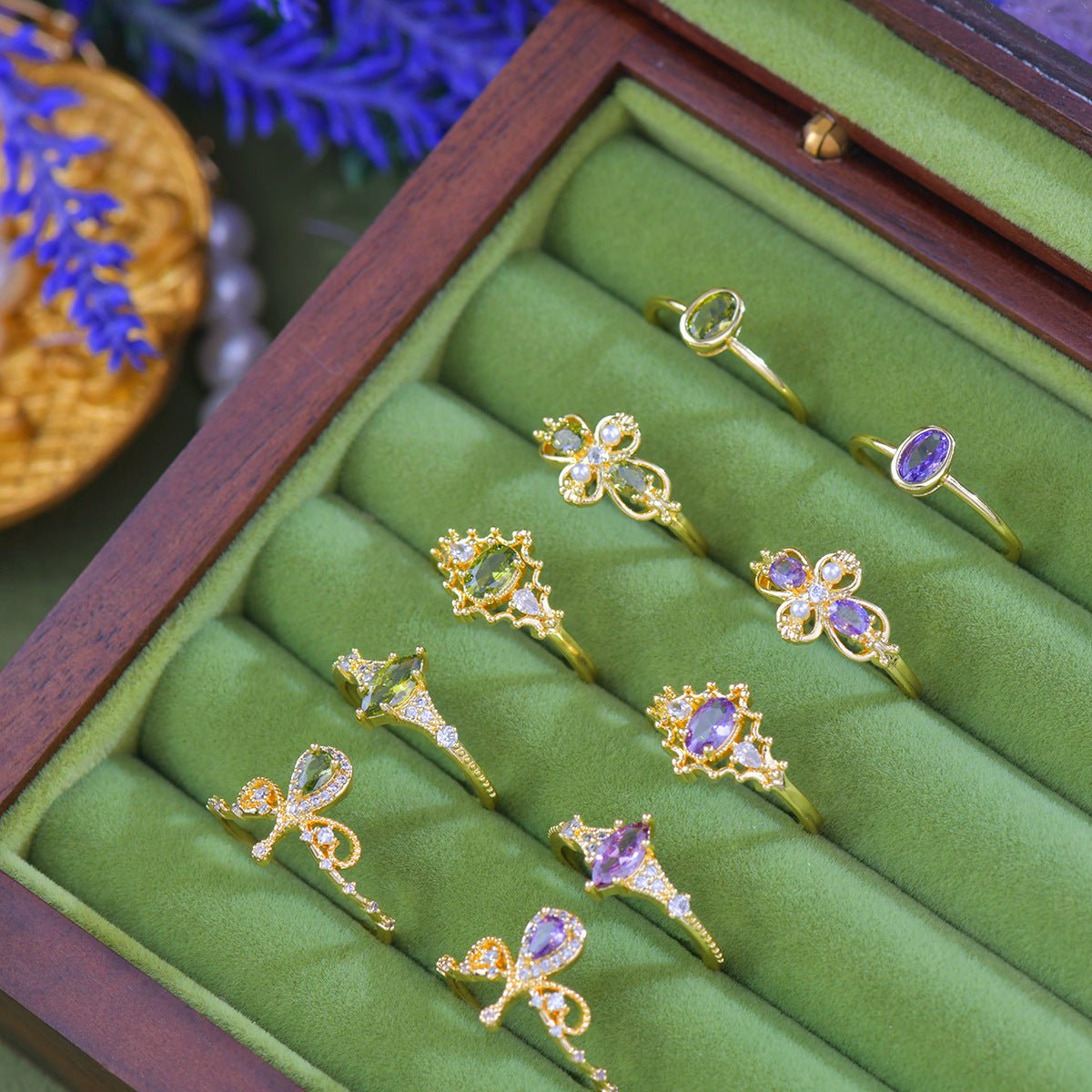 Violet Blosselle Ring - Gold - Plated - Abbott Atelier