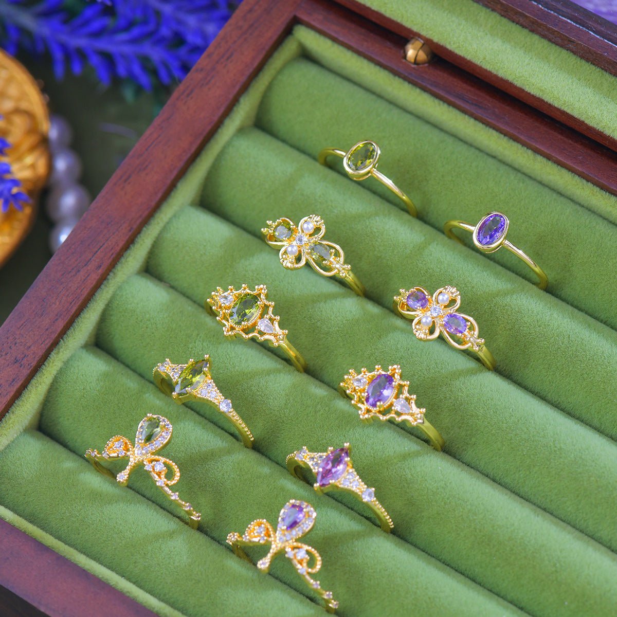 Violet Blosselle Ring - Gold - Plated - Abbott Atelier