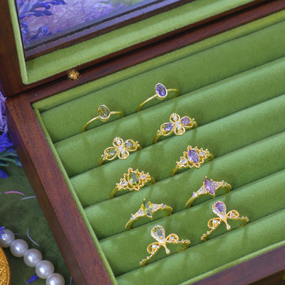 Violet Blosselle Ring - Gold - Plated - Abbott Atelier