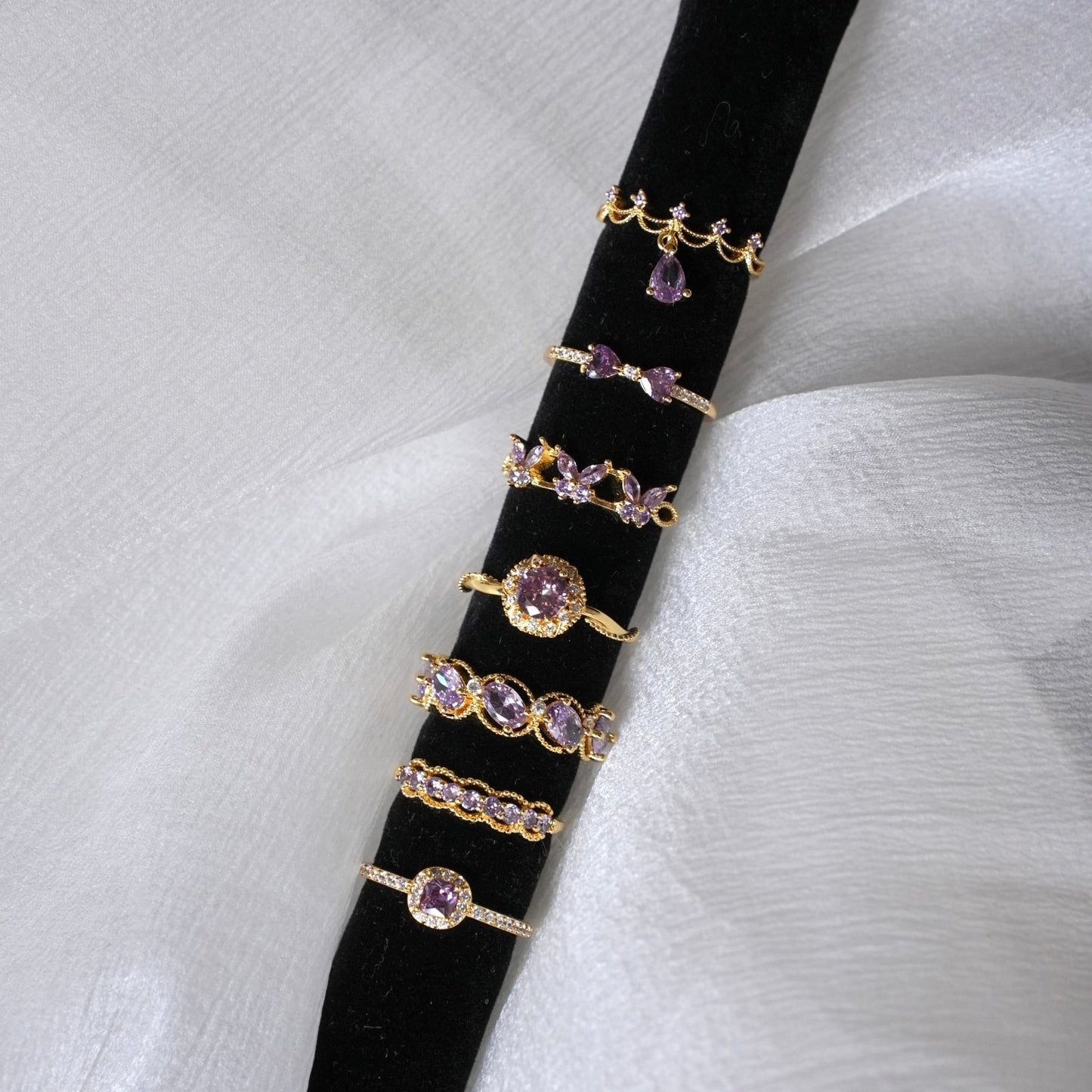 Violet Bow Ring - Gold-Plated - Abbott Atelier