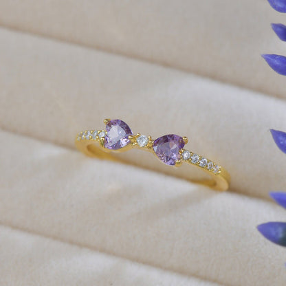 Violet Bow Ring - Gold-Plated - Abbott Atelier