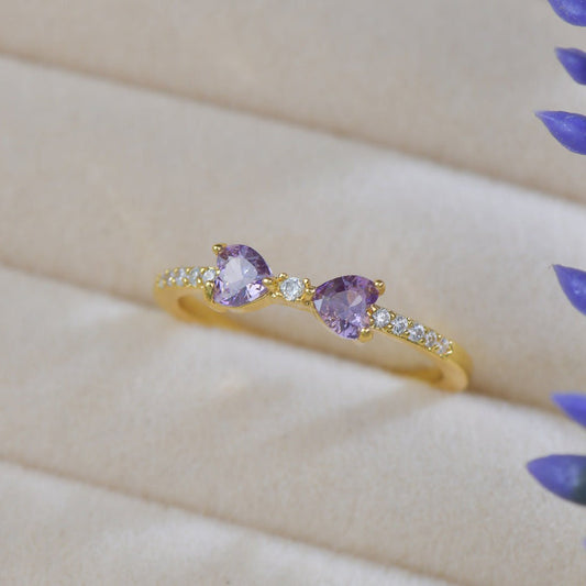 Violet Bow Ring - Gold-Plated - Abbott Atelier